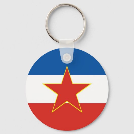 ユーゴスラビア国旗 キーホルダー (正面)
