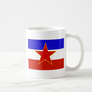 ユーゴスラビア国旗 コーヒーマグカップ