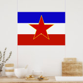 ユーゴスラビア国旗 ポスター (キッチン)