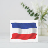 ユーゴスラビア国旗 ポストカード (スタンド正面)