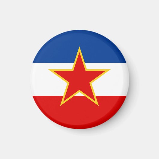 ユーゴスラビア国旗 マグネット (正面)