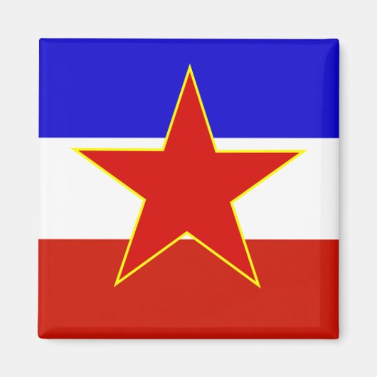 ユーゴスラビア国旗 マグネット (正面)