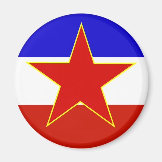 ユーゴスラビア国旗 マグネット (正面)