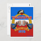 ユーゴスラビア春休み1978旅行はがき ポストカード (正面/裏面)