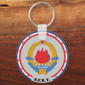 ユーゴスラビア社会主義連邦共和国エンブレム キーホルダー (正面)