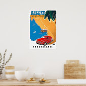 ユーゴスラビア、アドリア海ラリー、クラシック車、ヴィンテージ ポスター (キッチン)