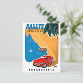 ユーゴスラビア、アドリア海ラリー、クラシック車、ヴィンテージ ポストカード (スタンド正面)