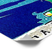 ユーゴスラビア、アドリア海、ヴィンテージ旅行ポスター ポスター (角)