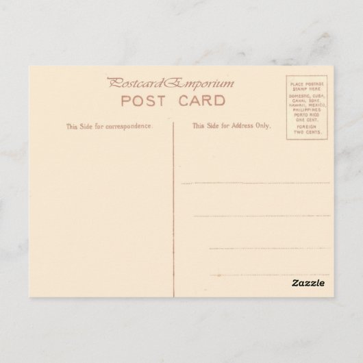 ユーゴスラビア、ダヌベ川の合流点救、川 ポストカード (裏面)