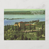 ユーゴスラビア、ダヌベ川の合流点救、川 ポストカード (正面)