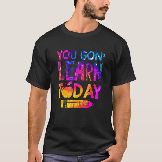 ユーゴントゥデイ学先生絞り染め Tシャツ (正面)