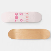 ユーゴーガール – おもしろいやる気を起こさせる引用文 スケートボード (横)