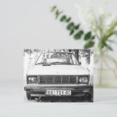 ユーゴ旧ユーゴスラビアの車の荷物 シーズンポストカード (スタンド正面)