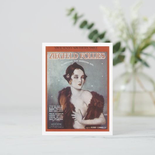 ユーサニーサザンスマイルジーグフェルドフォリーズソンブック ポストカード (スタンド正面)