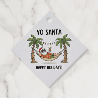 ユーサンタ ファニーサマー クリスマス ハッピーホリデー フェイバータグ