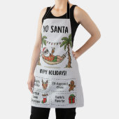 ユーサンタ 楽しいサマー クリスマス トロピカル ホリデー エプロン (インサイチュ)