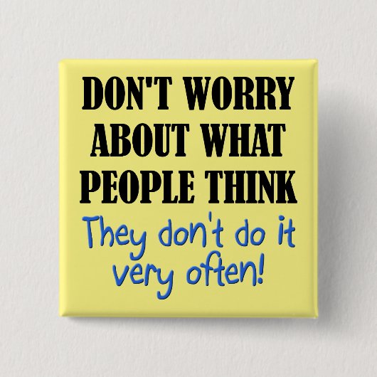 ユーザーがボタ考えンおもしろいバのバッジ端子を使用しない 缶バッジ (正面)