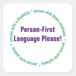 ユーザーの第一言語 スクエアシール