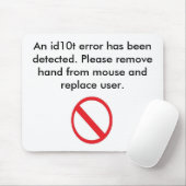 ユーザーの間違いのマウスパッド マウスパッド (マウス)