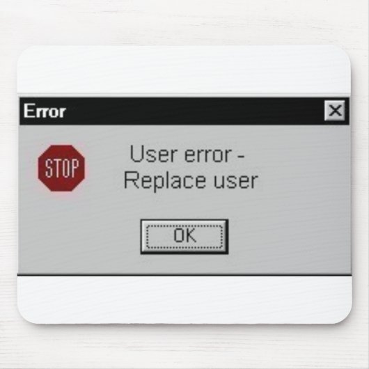 ユーザーの間違い マウスパッド (正面)