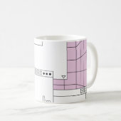ユーザーインタフェース要素の照合。サイバーパンクと コーヒーマグカップ (正面右)