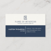 ユーザーウィンドウクリーニングサービスプロフェッショナルロゴ 名刺 (裏面)