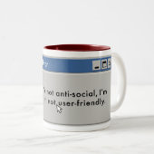 ユーザーフレンドリーのマグ ツートーンマグカップ (正面右)