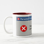 ユーザーフレンドリーのマグ ツートーンマグカップ (左)