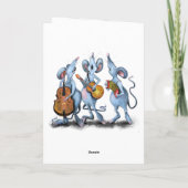 ユーザーロゴ 面白いバレンタインデーカード ミュージカルマウスバンド カード (裏面)