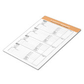 ユーザー名付きの基本的なパスワードトラッカー ノートパッド (アングル)