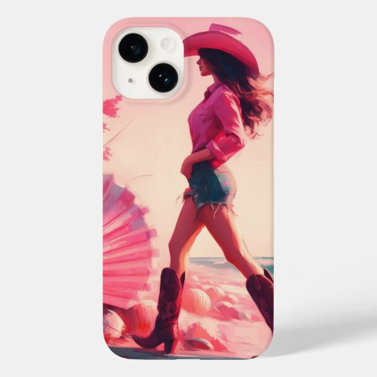 ユーザー女性のカーボーイのコースタルワルツ Case-Mate iPhoneケース (裏面)