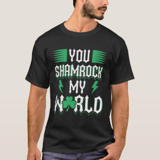 ユーシャムロックマイワールドSt patricks day Tシャツ