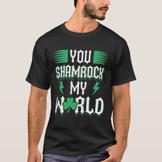 ユーシャムロックマイワールドSt patricks day Tシャツ (正面)