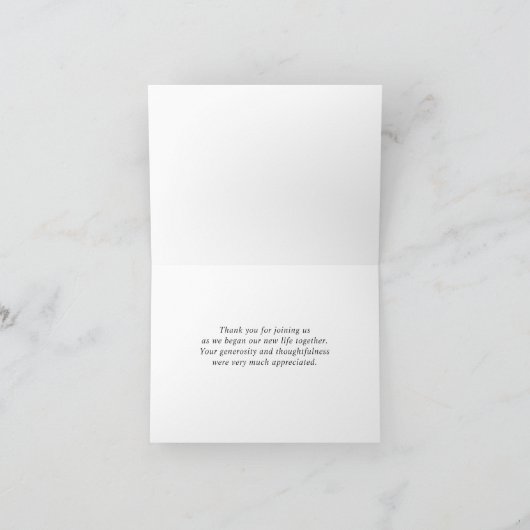 ユーシンプルカリエレガント水彩緑 サンキューカード (内部)