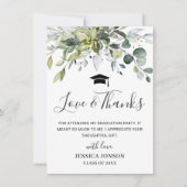 ユーシンプルカリエレガント・グリーンリー卒業 サンキューカード (正面)