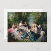 ユージェニーが侍女たちに囲まれる|過去記事 ポストカード (正面/裏面)