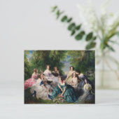 ユージェニーが侍女たちに囲まれる|過去記事 ポストカード (スタンド正面)