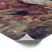 ユージェーヌデラクロワジライオン狩り ポスター (角)