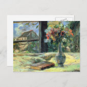 ユージェーンアンリPaul Gauguin - Flower Vape in Window ポストカード (正面/裏面)