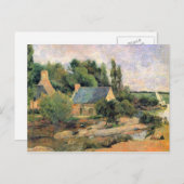 ユージェーンアンリPaul Gauguin - Washerwomen at Pont-Av ポストカード (正面/裏面)