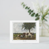 ユージェーンブダン#25-2 -ファインアートポストカード ポストカード (スタンド正面)