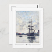 ユージェーンブダン#418-2 -ファインアートポストカード ポストカード (正面/裏面)