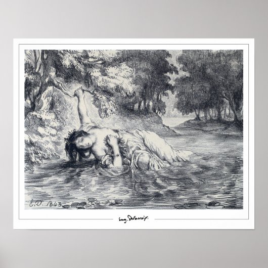 ユージェーン・ドラクロワ 絵画アートポスター #245 ポスター (正面)