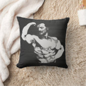 ユージン・サンドウの二頭筋の屈曲-ボディビル クッション (ブランケット)