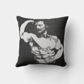 ユージン・サンドウの二頭筋の屈曲-ボディビル クッション (裏面)