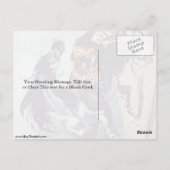 ユージン・デラクロワによってタイガーが馬を攻撃 ポストカード (裏面)