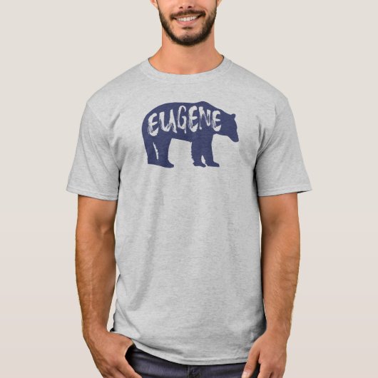 ユージーンオレゴン熊 Tシャツ (正面)