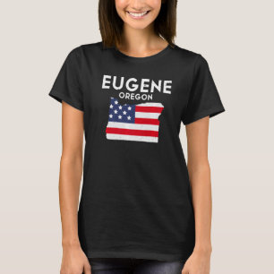 ユージーンオレゴンUSA州アメリカトラベルオレゴニア Tシャツ