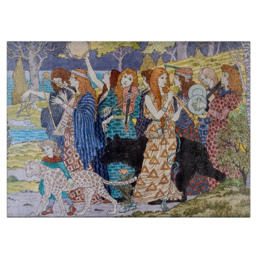 ユージーングラスアセット – 調和装飾パネル カッティングボード (正面)