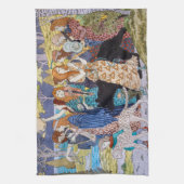 ユージーングラスアセット – 調和装飾パネル キッチンタオル (縦)